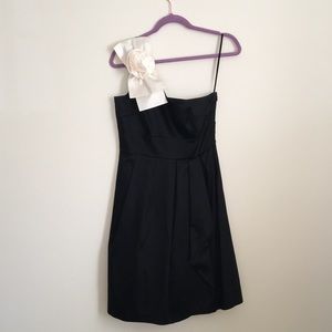 Tahari one shoulder dress